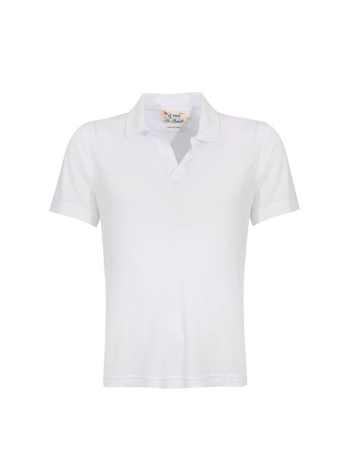 Polo Jeremy in misto cotone e lyocell White Mc2 Saint Barth | JER000100151L